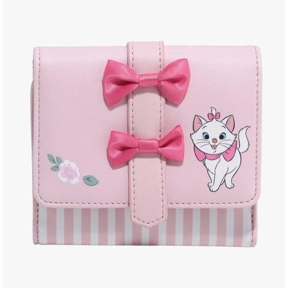Her Universe Disney The Aristocats Marie Cat Pink Bows & Stripes Wallet NWT
